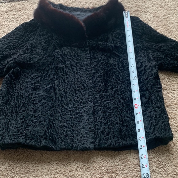 PERSIAN LAMB  JACKET WITH SABLE TRIM LUXURY MOB WIFE - Picture 12 of 16